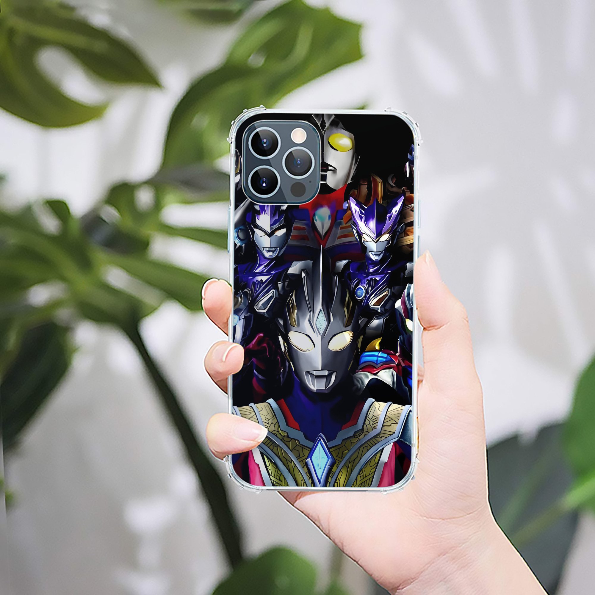 （画像用） ウルトラマン Ultraman 【iPhone 12シリーズ対応】透明スマホケース（クリアソフトケース）